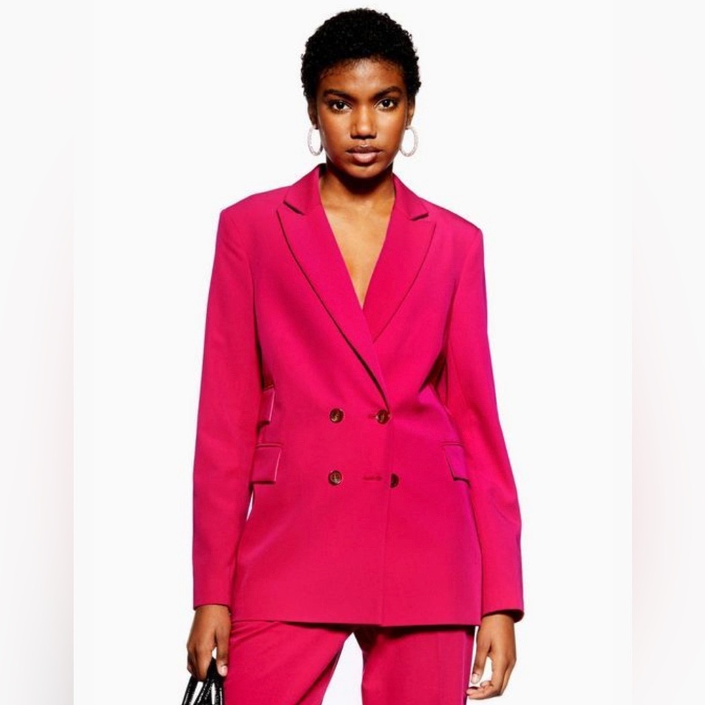 Pink Blazer & Pant Suit by Top Shop